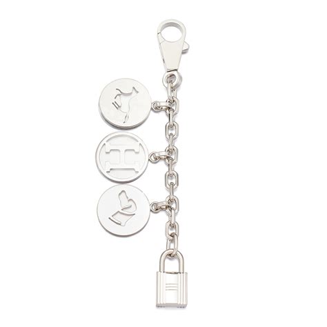 Hermès Silver Metal Olga Breloque Bag Charm Available For .